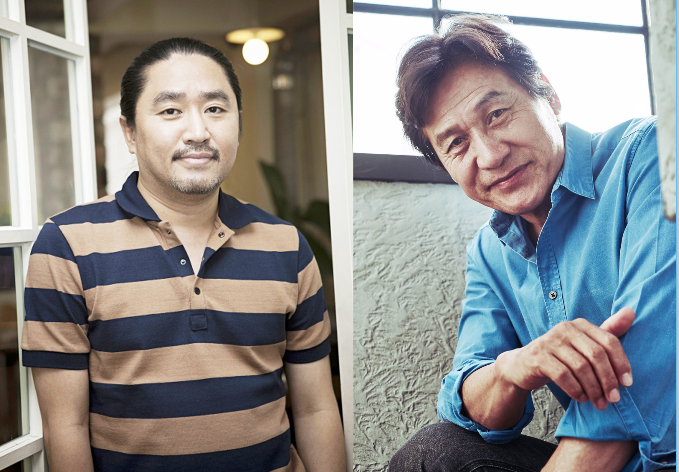 배우 안성기 · 김한민 감독,  막걸리 토크쇼 진행