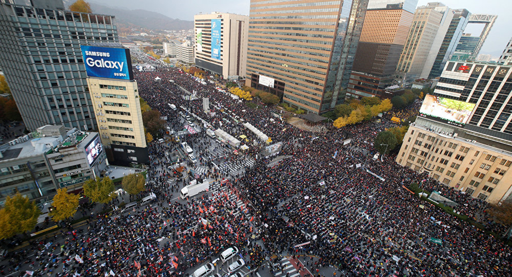 “박근혜 퇴진” 시민 물결...주최측 추산 100만 명 참가