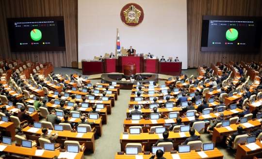 최순실'국정농단 의혹사건'  특검법 국회 통과