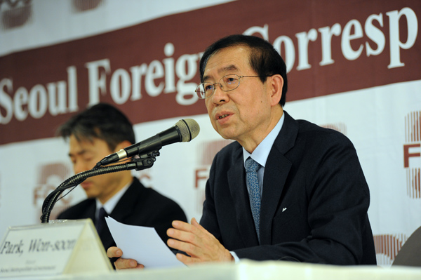 박원순 시장, “사드배치, 차기 정부에서 외교로 풀어야”