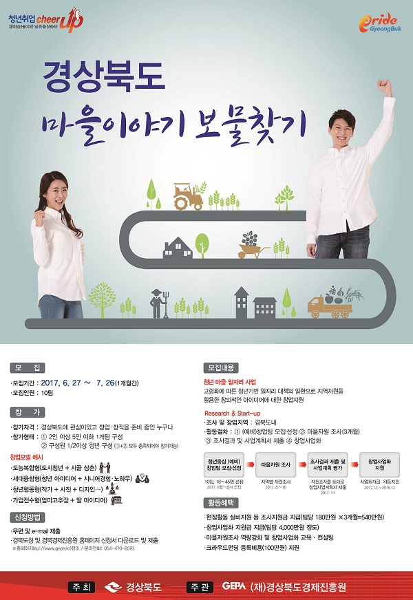 [청년 마을 일자리 사업] 경상북도 예비창업자 모집
