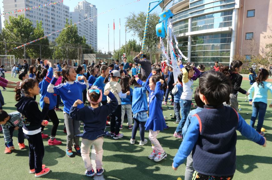 북경에서 열린 북경한국국제학교 '2017 유‧초등 체육대회'
