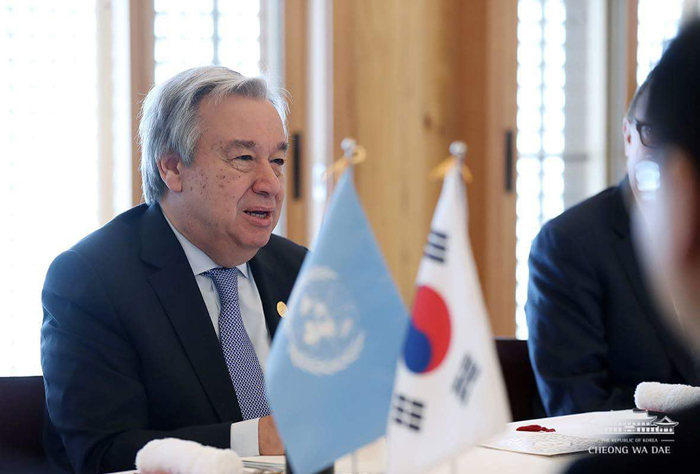 구테헤스 UN 사무총장, 북 핵실험·ICBM 시험발사 중단 결정 환영 표시