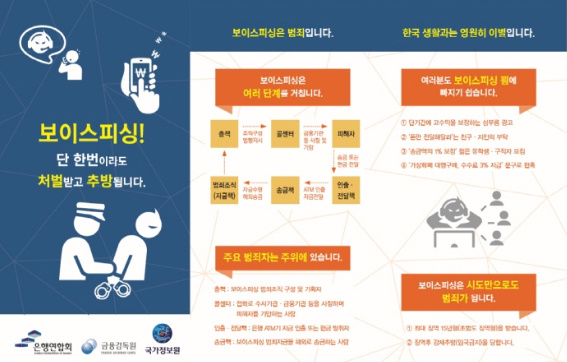 금감원, 보이스피싱 예방 홍보물 배포...조선족 보이스피싱 연루 주의 당부