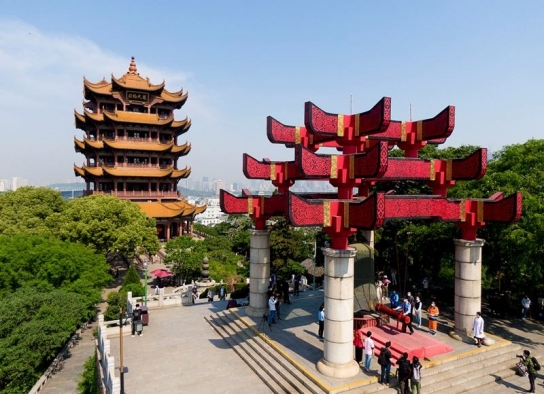 中 우한의 명소 황학루 재개방