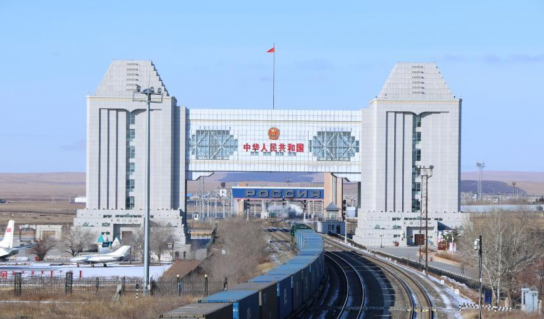 中 만저우리 통상구 유럽행 열차편 3000차 돌파