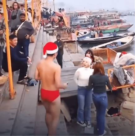 “상식이 없나”…갠지스강 입수 시도 일본 관광객에 고성·사과 요구