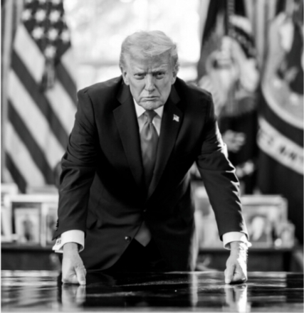 트럼프, 흑백 사진 올리며 “나는 관세의 왕”