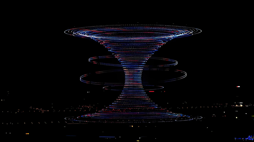 춘완 하늘 뒤덮은 드론 2만2580대… ‘단일 컴퓨터 제어’ 기네스 신기록