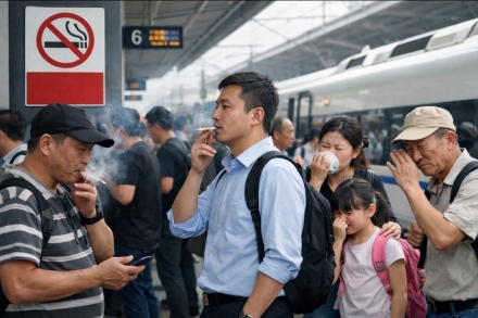 시속 300km의 고속철, 금연 정책은 정지궤도