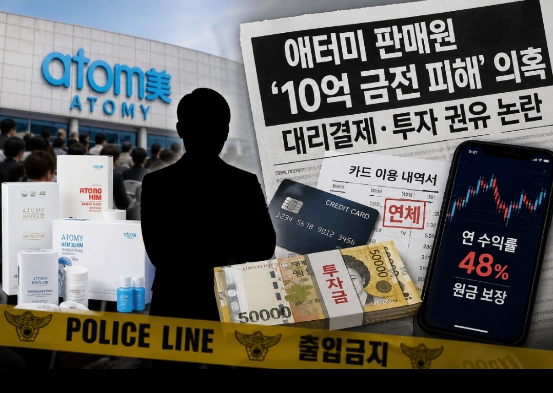 “월 1300만원 수당 뒤에?” 애터미 판매원 금전 피해 주장 제기