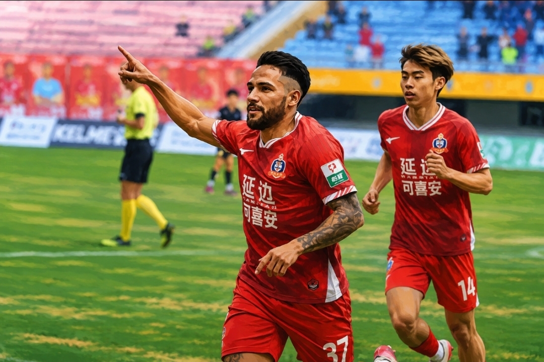 연변 룽딩, 광시 헝천과 1-1 무승부… 4경기 연속 무승부