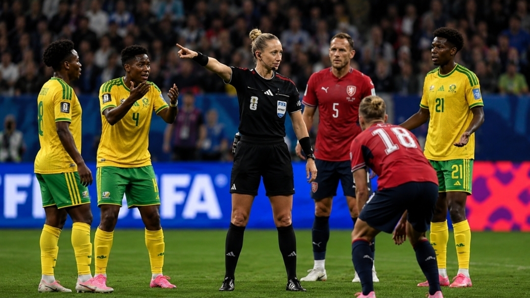 [FIFA 북중미 월드컵] 휘슬을 포기하지 않은 여성 심판…펜소, 월드컵의 새 역사를 쓰다