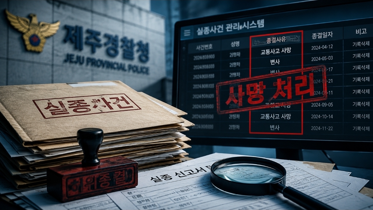 실종자 살아 있는데 ‘사망’ 입력…제주 경찰관 담당 25건 추가 적발