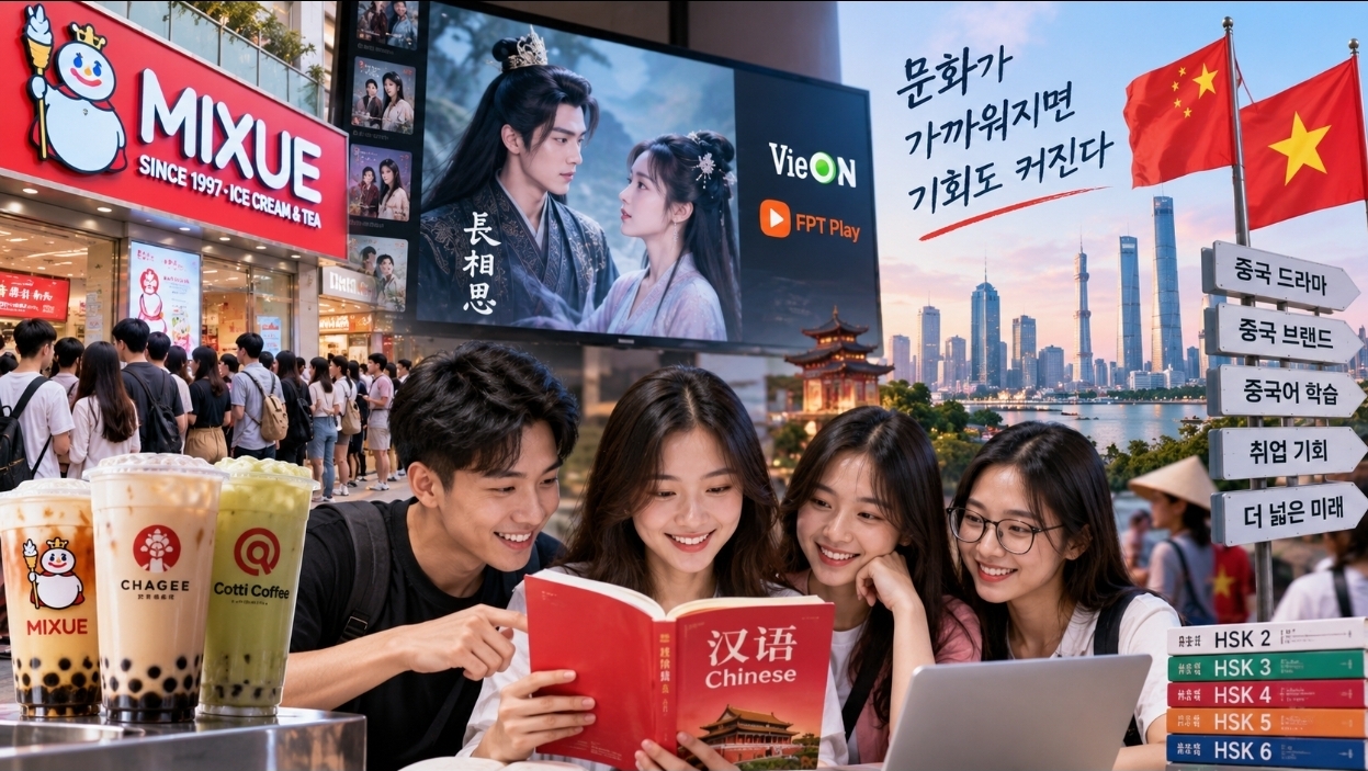 베트남 MZ세대 파고든 중국…드라마·밀크티 이어 ‘중국어 열풍’까지