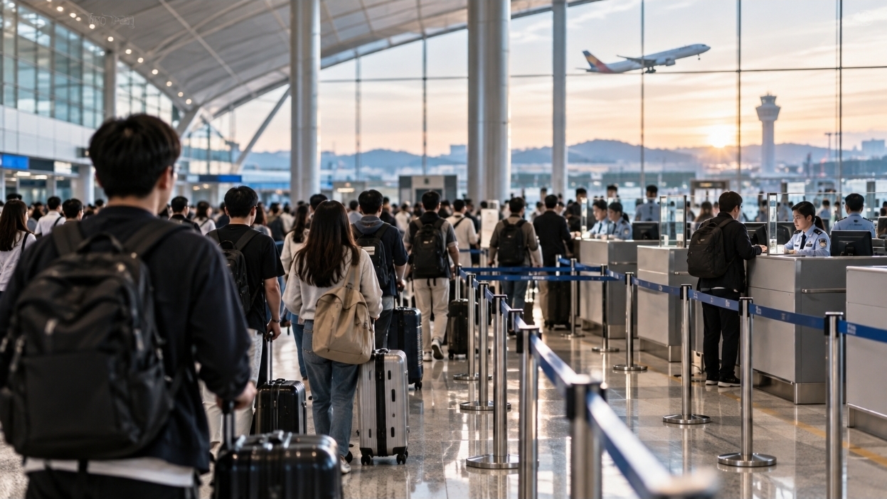 오늘부터 한국 공항 출입국 비상체제…하루 24만5천 명, 무엇이 달라지나