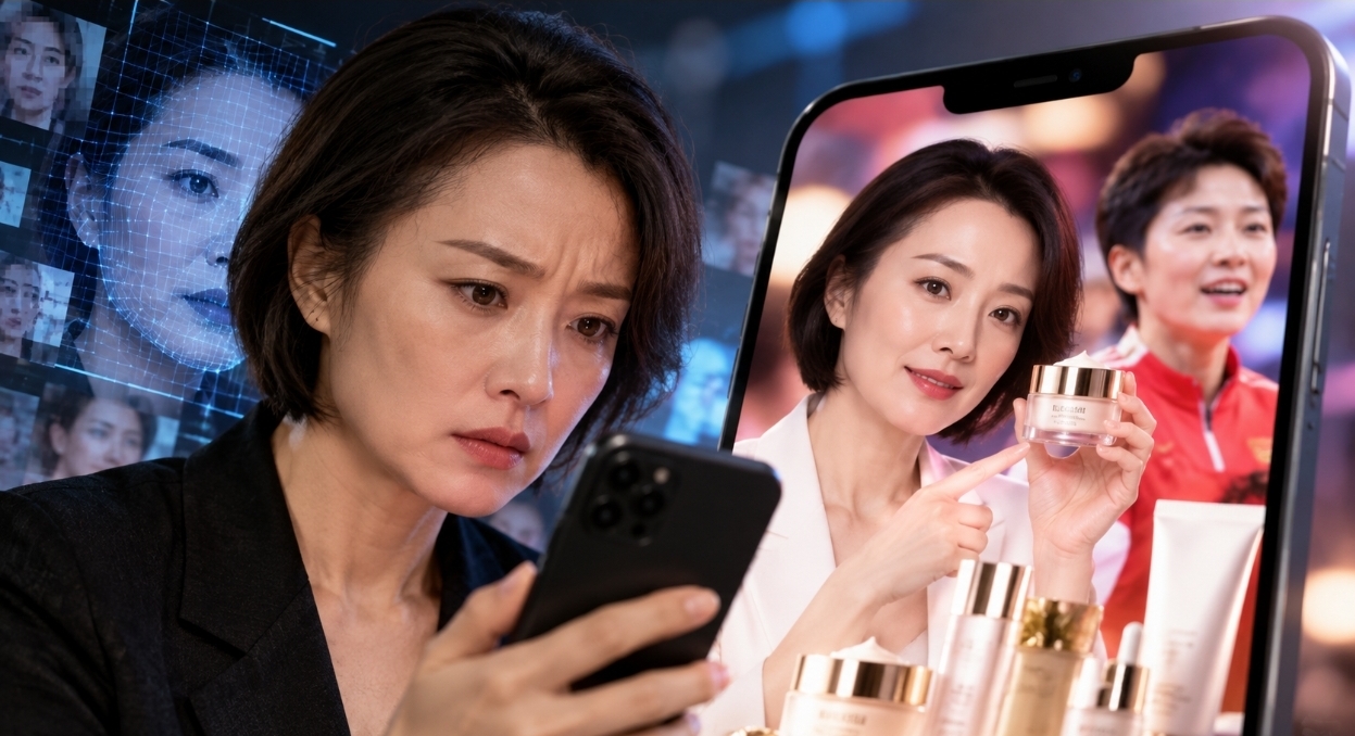 “광고 찍은 적 없는데 내 얼굴이”…중국 유명 여배우, AI 사칭에 분노